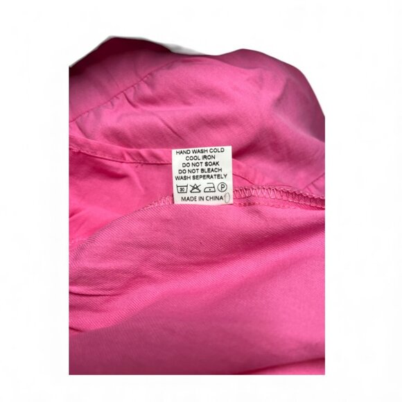 Shy Velvet Summer Dress – Square Neck, Short Sleeves, Size L - Picture 5 of 7